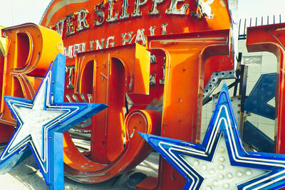 Full frame shot of carousel at amusement park