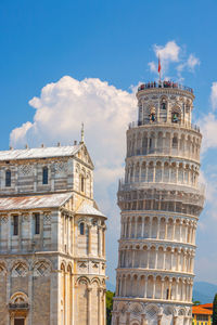 Low angle view of historic building against sky