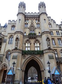 Low angle view of historic building