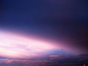 Scenic view of dramatic sky during sunset