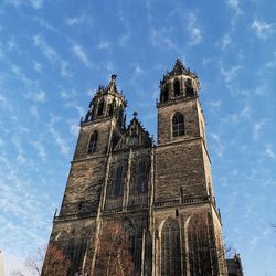 Low angle view of historical building against sky