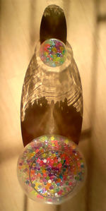 Close-up of colorful lights