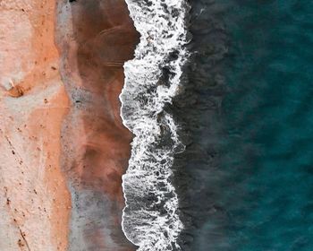 Full frame shot of frozen water