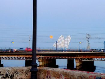 Bridge against clear sky