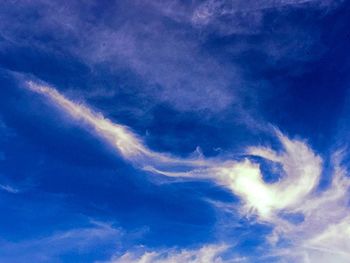 Low angle view of cloudy sky