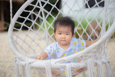 Portrait of cute baby boy