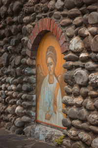 Low angle view of statue in temple