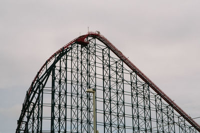 Low angle view of ferris wheel against sky