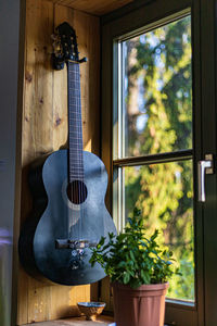 Guitar by window