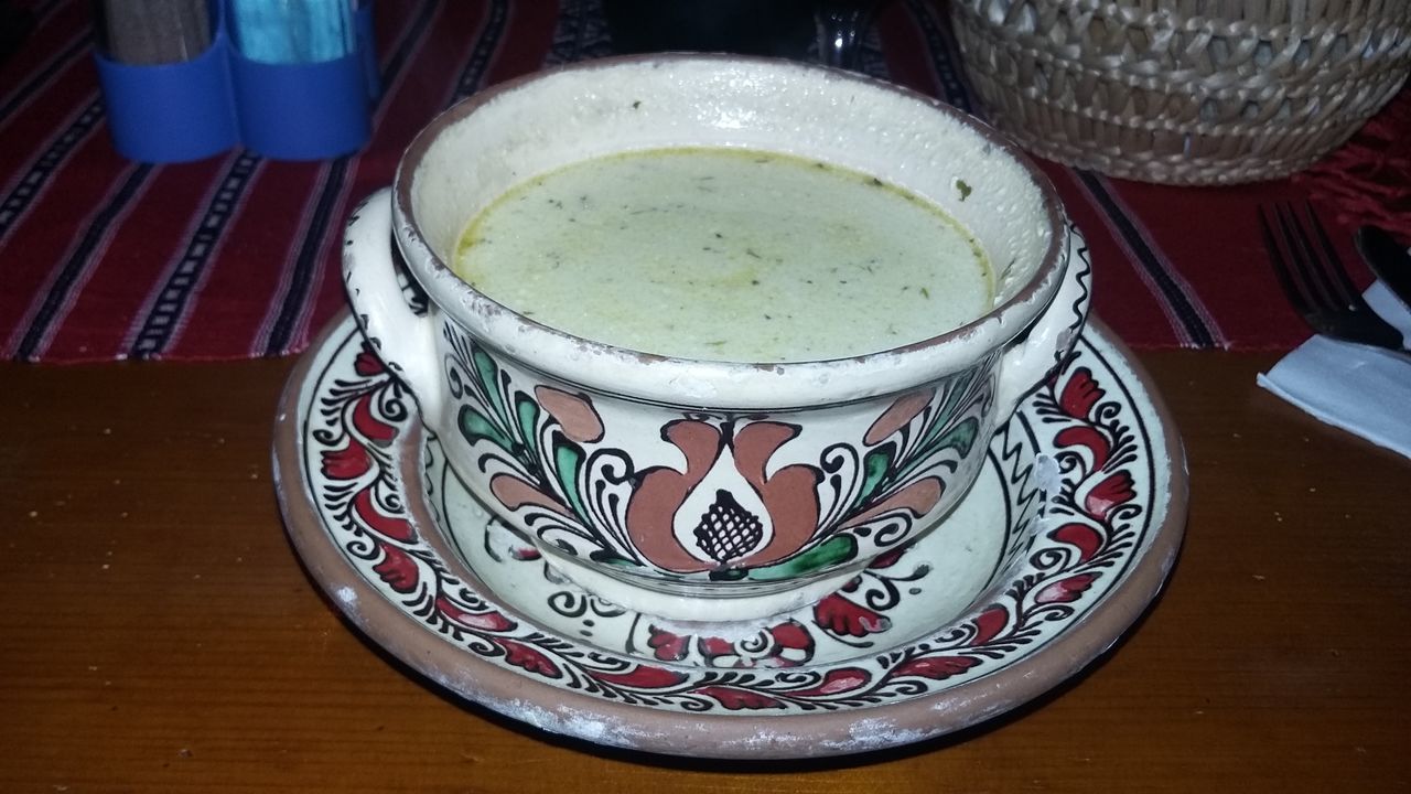 Romanian traditional soup food taste