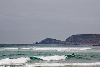 Scenic view of sea against sky