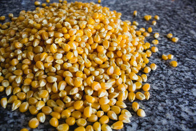 High angle view of eggs in container