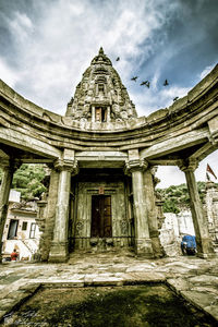 Low angle view of building against sky
