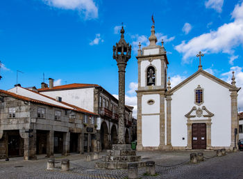 Exterior of historic building against sky