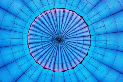 The inside of a balloon