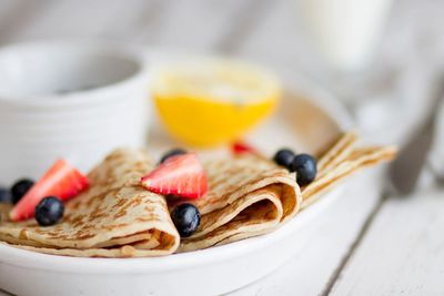 Close-up of served food