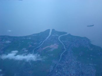 Aerial view of mountains