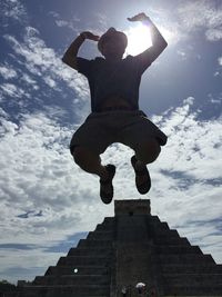 Low angle view of building against sky