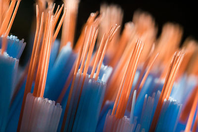 Macro shot of brush bristle