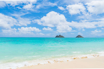 Scenic view of sea against sky