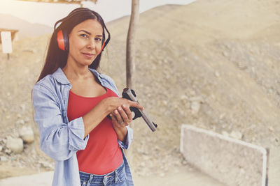 Young woman using mobile phone