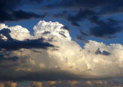 Low angle view of clouds in sky