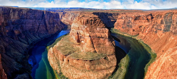 Panoramic view of horseshoe bend