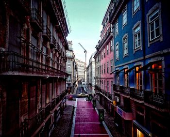 Narrow street in city