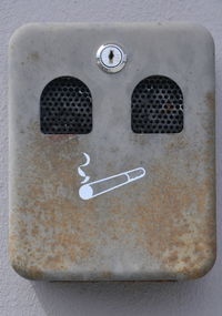 High angle view of cigarette