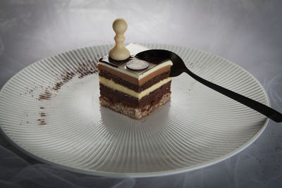 Close-up of cake on table