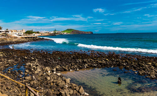 Scenic view of sea against sky