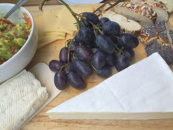 Food on wooden table