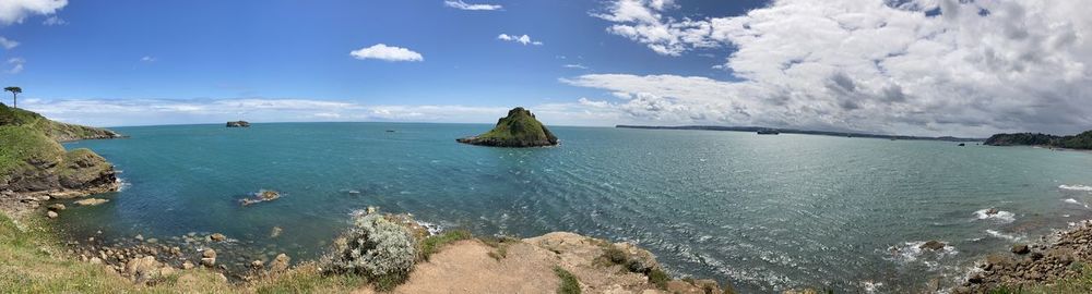 Scenic view of sea against sky