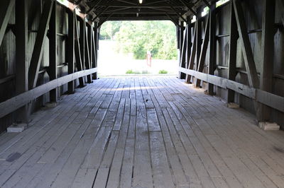 Surface level of empty footpath