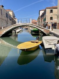 Bridge over river in city