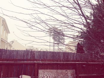 Built structure with trees in background