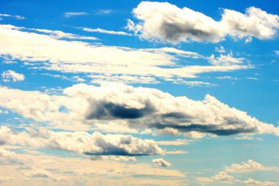 Low angle view of clouds in sky