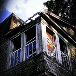 Low angle view of building against sky