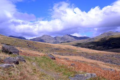 Scafell pike, highest mountain in england, uk, cumbria, lake district