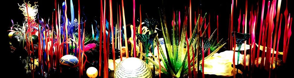 Close-up of multi colored lanterns for sale
