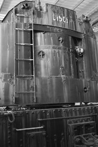 Close-up of old train