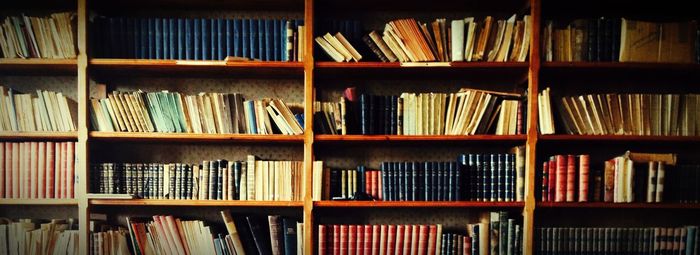 Full frame shot of shelf