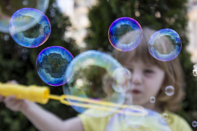 Close-up of bubbles