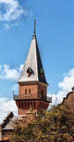 Low angle view of building against sky