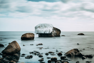 Scenic view of sea against sky