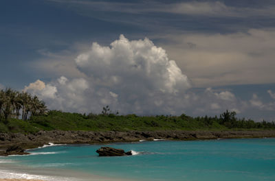 Scenic view of sea against sky