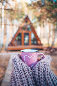 Close-up of coffee cup