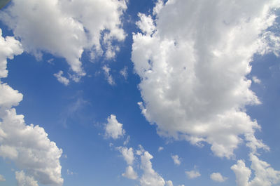 Low angle view of clouds in sky