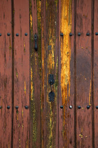 Full frame shot of wooden door