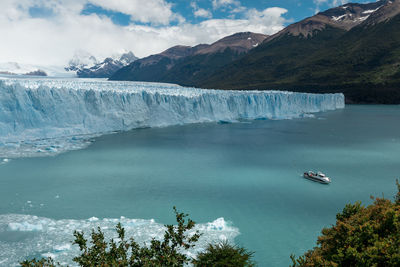 Scenic view of lake against mountain